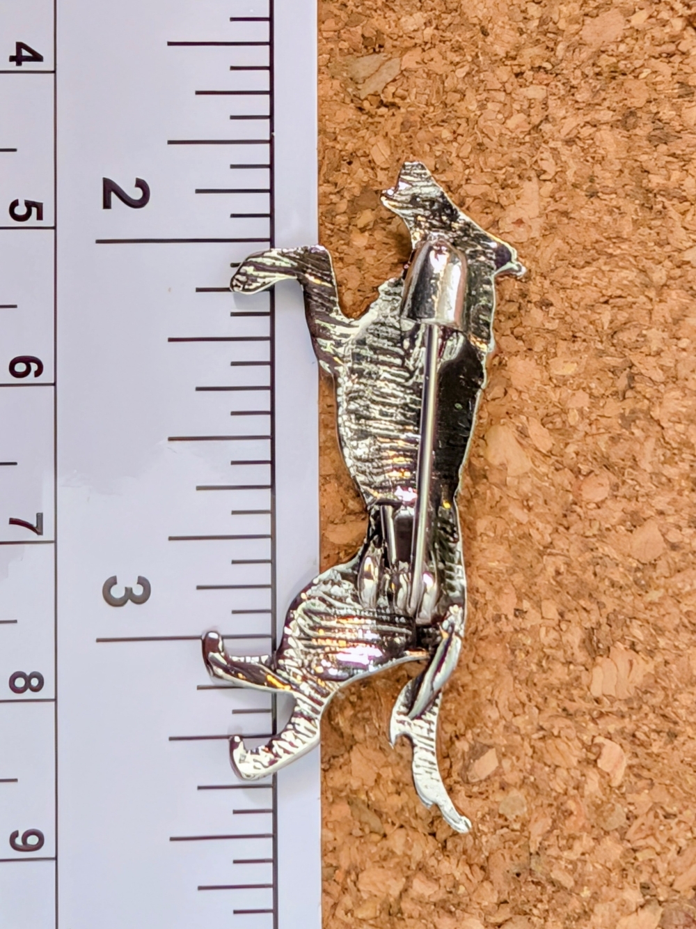 Silver Celtic Wolf Brooch - Metallic Silver - Picture 2 of 4